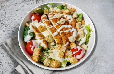 Recette Salade Caesar au poulet croustillant - Pommes de terre sautées