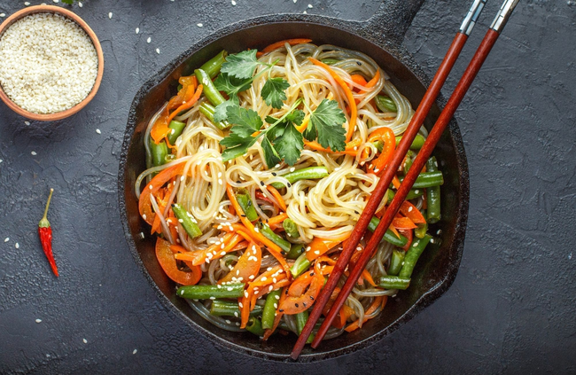 Recette Spaghettis aux carottes et au lait de coco
