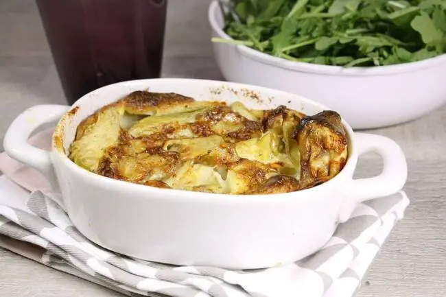 Recette Clafoutis de cœurs d’artichauts au gorgonzola - Soupe de légumes, plaisir de cuisiner au quotidien.