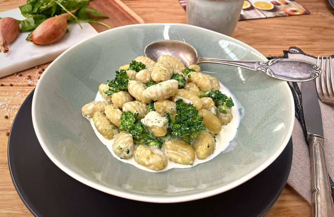 Recette Gnocchis, brocolis et gorgonzola, plaisir de cuisiner au quotidien.