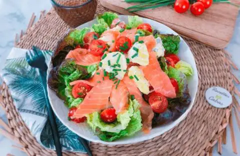 Recette de Salade composée - pommes de terre et saumon fumé