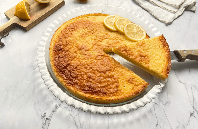 Recette Moelleux au citron et pommes caramélisées au four (+12,30€), plaisir de cuisiner au quotidien.