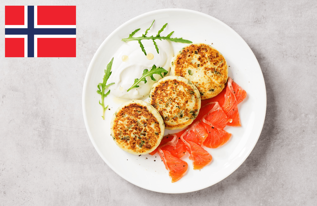 Recette Blinis nordiques au saumon fumé, salade, plaisir de cuisiner au quotidien.