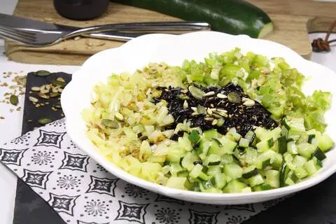 Recette de Pilaf de riz Nerone aux légumes et aux graines (SG)