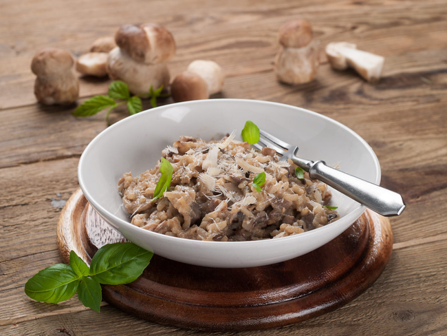 Recette Risotto aux champignons et aux châtaignes, plaisir de cuisiner au quotidien.