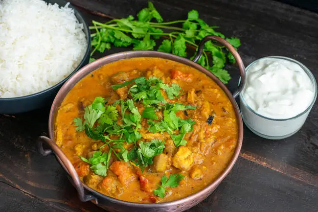 Recette Curry aux aubergines - Riz, plaisir de cuisiner au quotidien.